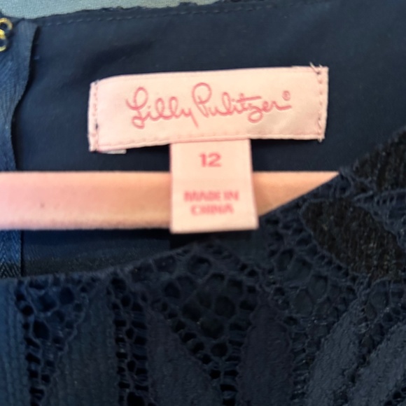 EUC Lilly Pulitzer Navy Romper size 12 - Picture 3 of 4